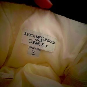 JESSICA MCCLINTOCK WHITE & BLACK DRESS